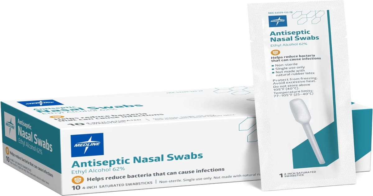 62% Ethyl Alcohol Swabs
