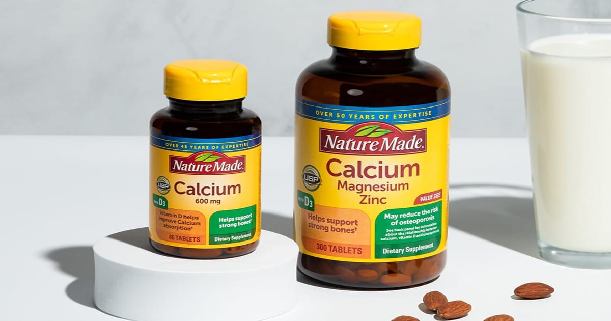 Calcium, vitamin D, and mineral-based supplements supporting bone density, skeletal strength, and osteoporosis risk reduction.