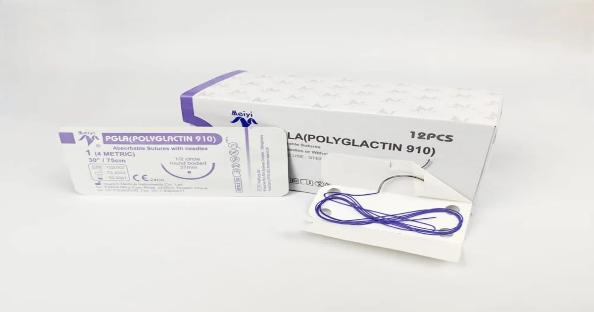 Rapid-absorption polyglactin sutures